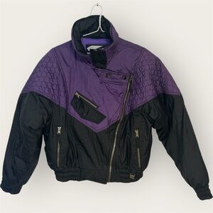 Vintage Helly Hansen Europa Colorblock Ski Jacket 80s-90s Puffer - Size 10